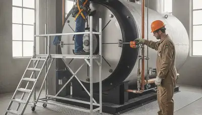 Raleigh, NC plumber repairs a boiler to restore heat for a local home