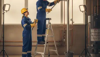 Raleigh, NC emergency plumber repairing a burst pipe for fast home plumbing service