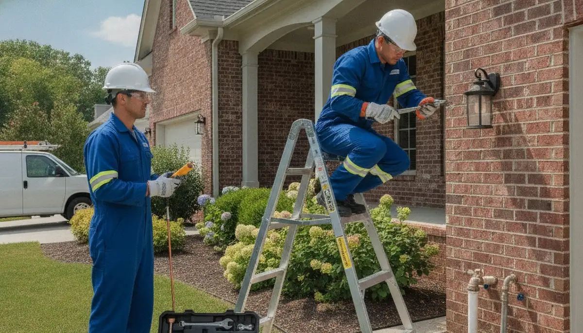 Plumber providing repair service in Raleigh, NC for a local plumbing business