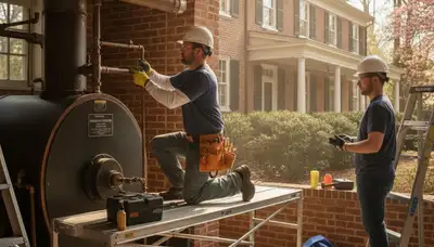 Plumber repairing a pipe in Raleigh, NC for plumbing repair service