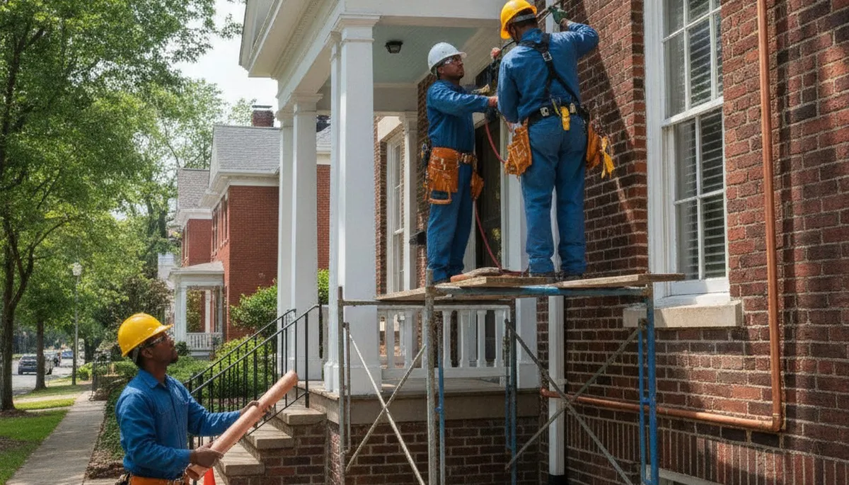 Raleigh, NC plumber repairing residential pipe leak for plumbing repair service