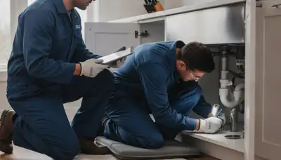 Raleigh, NC plumber repairing a home pipe for plumbing repair service