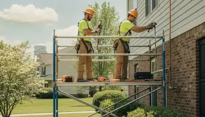 Raleigh, NC plumber repairing plumbing for a local plumbing service business