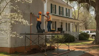 Plumber providing repair service in Raleigh, NC for a local plumbing business