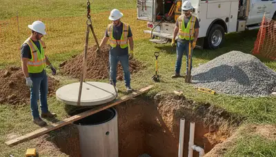 Raleigh, NC septic repair plumber inspecting home sewer system for service call