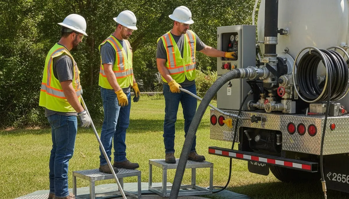 Septic tank cleaning service in Raleigh, NC by a professional plumber from On Call Plumbers