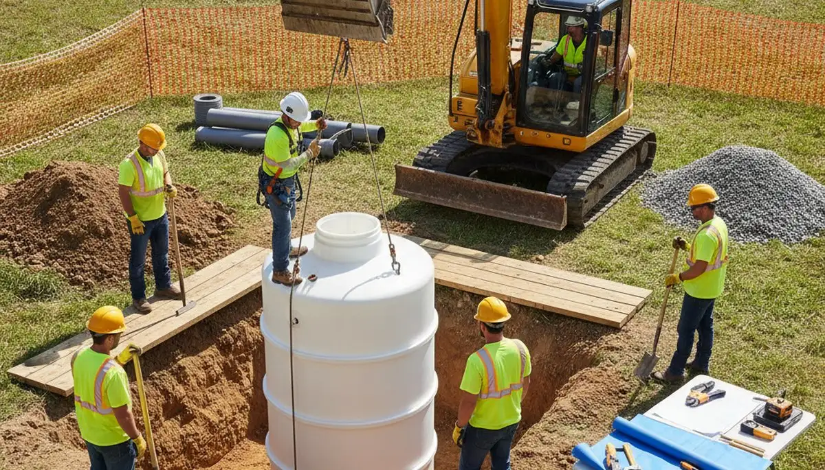 Septic tank installation for Raleigh, NC homes by On Call Plumbers