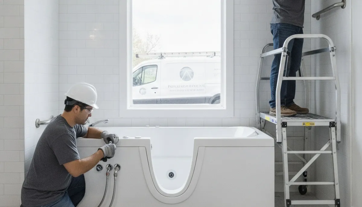Walk-in tub installation for Raleigh, NC homes by On Call Plumbers