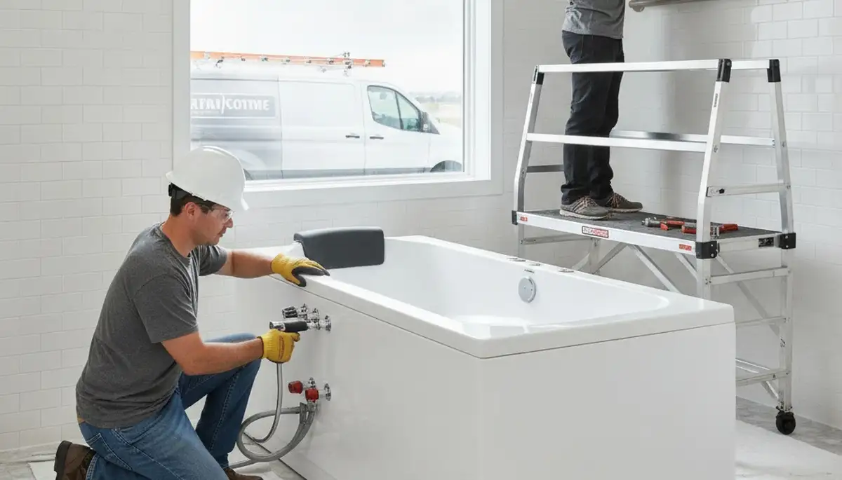 Walk-in tub installation service for Raleigh, NC homes by On Call Plumbers